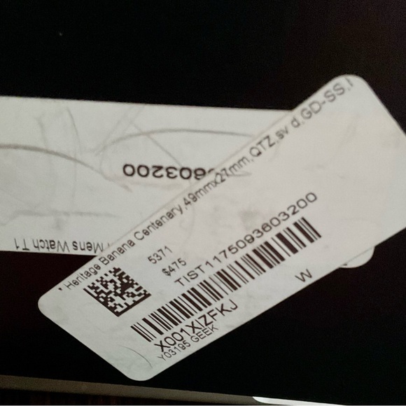 Rare Deco Tissot Heritage Banana Watch w Original Box Booklets EUC - Picture 16 of 16